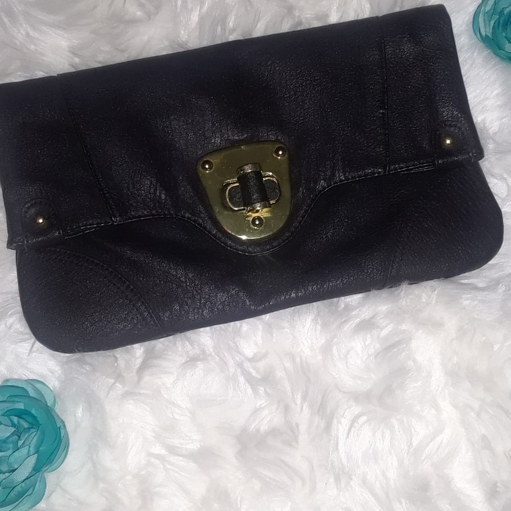 Urban Expressions Black Fold over clutch